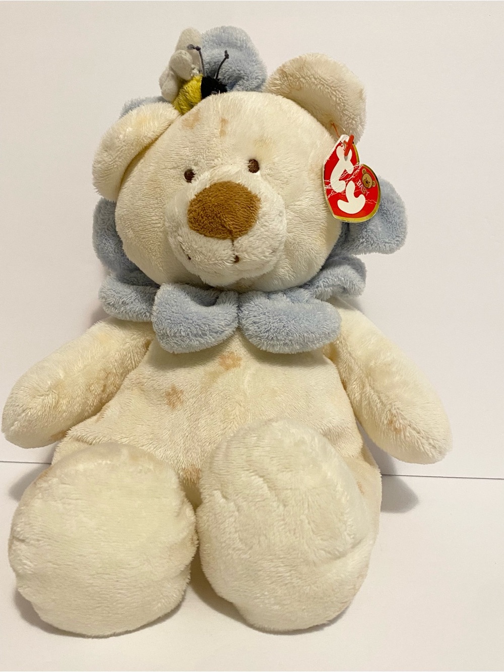 Ty Baby Baby Blooms Floral Flower Teddy Bear Soft Plush Stuffed Animal Toy 2004